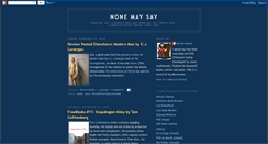 Desktop Screenshot of nonemaysay.blogspot.com