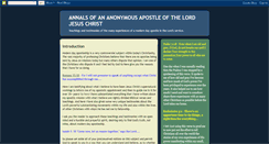 Desktop Screenshot of anonapostle.blogspot.com