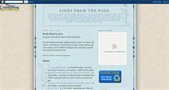 Desktop Screenshot of linesfromthepage.blogspot.com