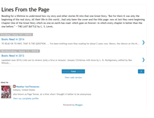Tablet Screenshot of linesfromthepage.blogspot.com