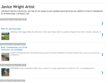 Tablet Screenshot of janicewrightartist.blogspot.com