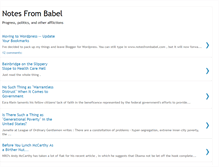 Tablet Screenshot of notesfrombabel.blogspot.com