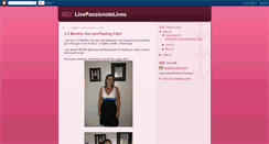 Desktop Screenshot of livepassionatelives.blogspot.com