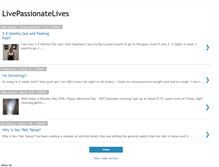 Tablet Screenshot of livepassionatelives.blogspot.com