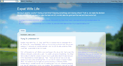 Desktop Screenshot of beinganexpatwife.blogspot.com