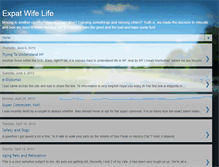 Tablet Screenshot of beinganexpatwife.blogspot.com