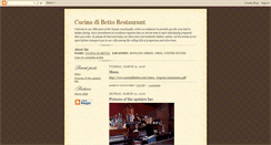 Desktop Screenshot of cucinadibetto.blogspot.com