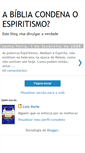 Mobile Screenshot of abibliacondenaoespiritismo.blogspot.com