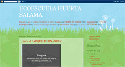 Desktop Screenshot of ecoescuelahuerta.blogspot.com