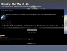 Tablet Screenshot of climbingthewayoflife.blogspot.com