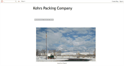 Desktop Screenshot of kohrspackingcompany.blogspot.com