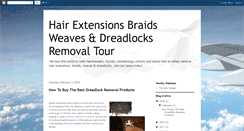 Desktop Screenshot of hairextensionsbraidsweavesdreadlocks.blogspot.com