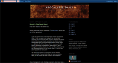 Desktop Screenshot of apocalypsedaily.blogspot.com