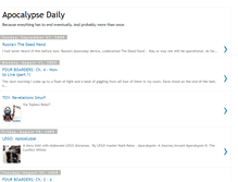 Tablet Screenshot of apocalypsedaily.blogspot.com