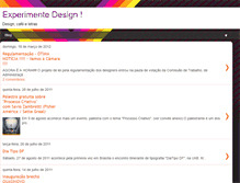 Tablet Screenshot of experimentedesign.blogspot.com