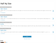 Tablet Screenshot of journeytohalfmysize.blogspot.com