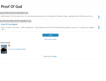 Tablet Screenshot of forproofofgod.blogspot.com