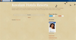 Desktop Screenshot of kovalamresorts.blogspot.com