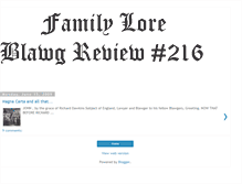 Tablet Screenshot of familyloreblawgreview.blogspot.com