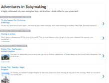 Tablet Screenshot of adventures-in-babymaking.blogspot.com