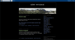Desktop Screenshot of gorywysokie.blogspot.com