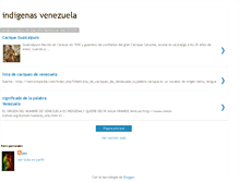 Tablet Screenshot of indigenasvenezuela.blogspot.com
