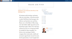 Desktop Screenshot of freshairfund.blogspot.com