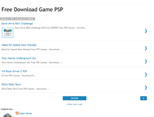 Tablet Screenshot of freedownload-psp.blogspot.com