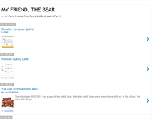 Tablet Screenshot of myfriend-thebear.blogspot.com
