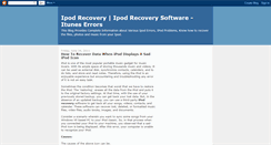 Desktop Screenshot of ipod-data-recovery-soft.blogspot.com