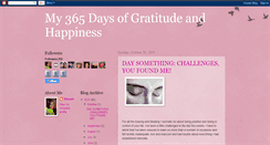 Desktop Screenshot of my365daysofgratitudeandhappiness.blogspot.com
