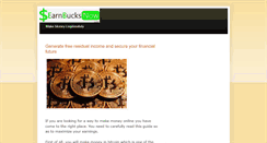 Desktop Screenshot of earnbucksnow.blogspot.com