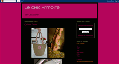 Desktop Screenshot of lechicarmoire.blogspot.com