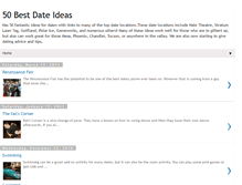 Tablet Screenshot of 50bestdates.blogspot.com