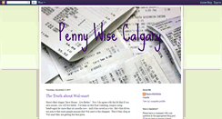 Desktop Screenshot of pennywisecalgary.blogspot.com
