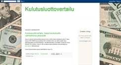 Desktop Screenshot of kulutusluottovertailu.blogspot.com