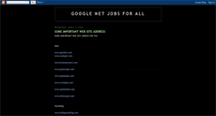 Desktop Screenshot of googlenetjobsforall.blogspot.com