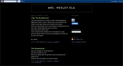 Desktop Screenshot of mrswesleyela.blogspot.com