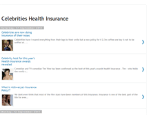 Tablet Screenshot of celebritieshealthinsurance.blogspot.com