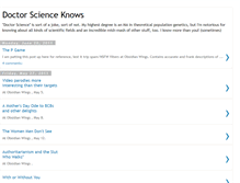 Tablet Screenshot of doctorscience.blogspot.com