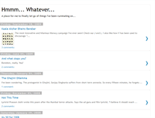 Tablet Screenshot of hmmwhatever.blogspot.com