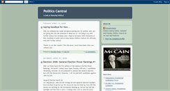 Desktop Screenshot of politics-central.blogspot.com