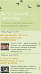 Mobile Screenshot of notenggakpenting.blogspot.com