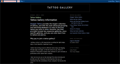 Desktop Screenshot of galleryoftattoos.blogspot.com