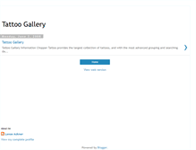 Tablet Screenshot of galleryoftattoos.blogspot.com