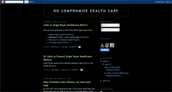 Desktop Screenshot of nocompromisehealthcare.blogspot.com