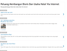 Tablet Screenshot of bisnis-halal-kita.blogspot.com