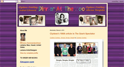 Desktop Screenshot of dinneratthezoo.blogspot.com