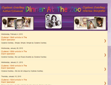 Tablet Screenshot of dinneratthezoo.blogspot.com