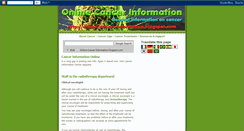 Desktop Screenshot of online-cancer-information.blogspot.com